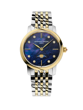 Frederique Constant Slimline Ladies Moonphase Damenuhr - FC-206MPND1S3B